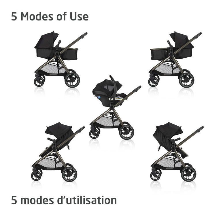 Maxi Cosi Zelia Luxe 5-in-1 Modular Travel System  - New Hope Black