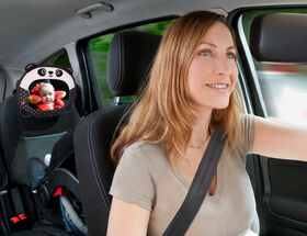 Miroir de voiture pour b&eacute;b&eacute; Travel Friends Benbat - Panda / Noir / 0-18 mois