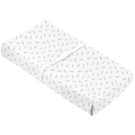 Kushies Flannel Change Pad Cover -Grey Feather