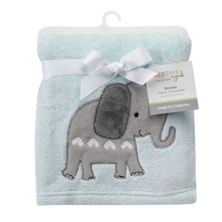 Bedtime Originals - Jungle Fun Baby Blanket - Blue