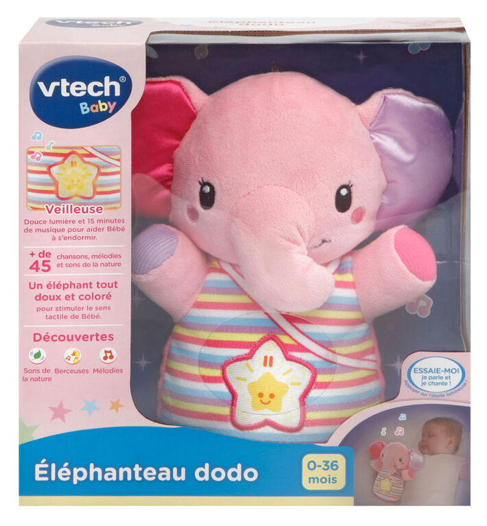 VTech Éléphanteau dodo - Rose - Édition française