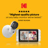 Kodak Cherish C520 Wifi Video Baby Monitor With Above-The-Crib View, Parent Unit For Constant Monitoring And Phone App For Quick Check-Ins