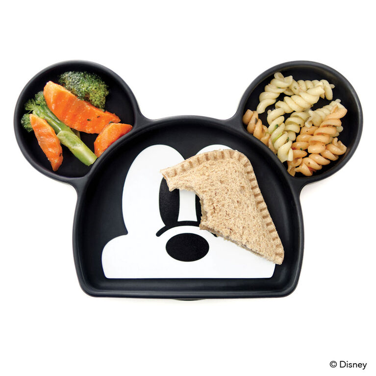 Bumkins Disney Silicone Grip Dish, BPA Free - Mickey Mouse