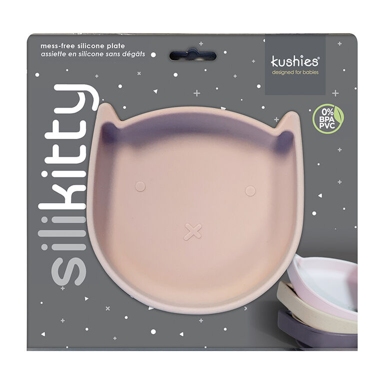 Silikitty Mess-free silicone plate Rose