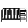 Storkcraft Pacific 4-in-1 Convertible Crib and Changer - Black.