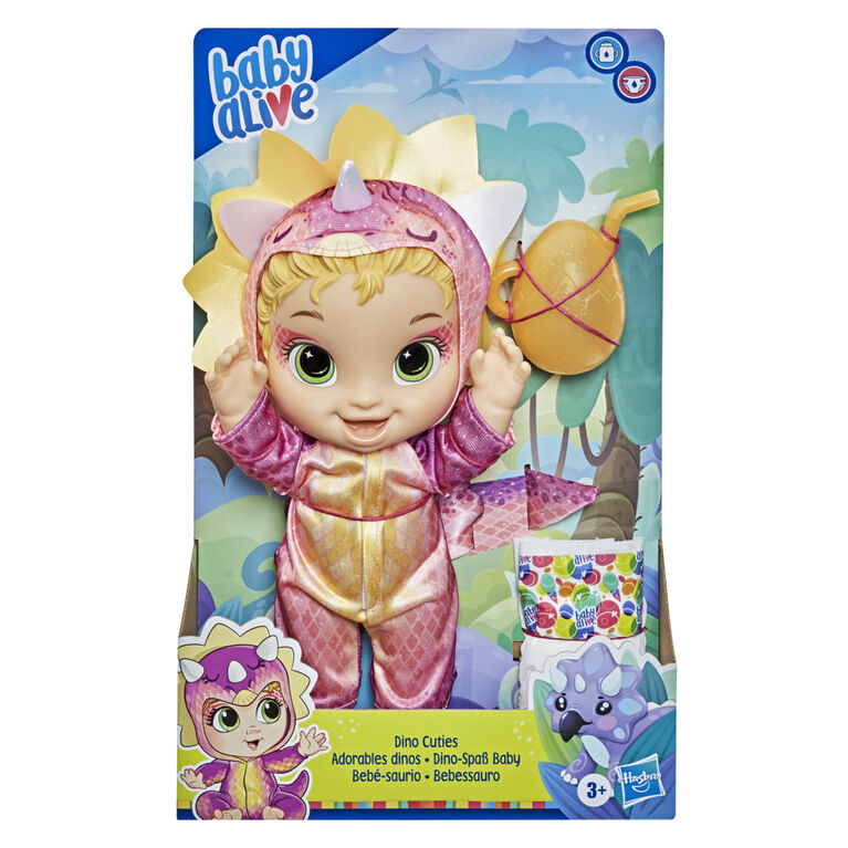 Baby Alive Dino Cuties Doll, Triceratops