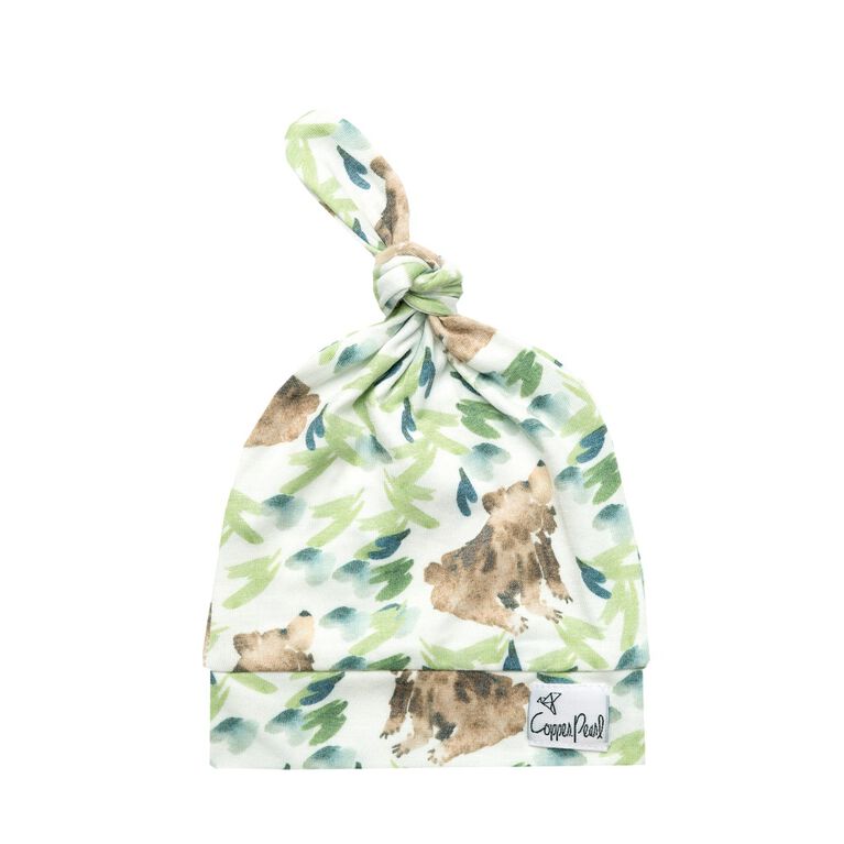 Copper Pearl - Chapeau réglable top knot Bear 0-4 mois