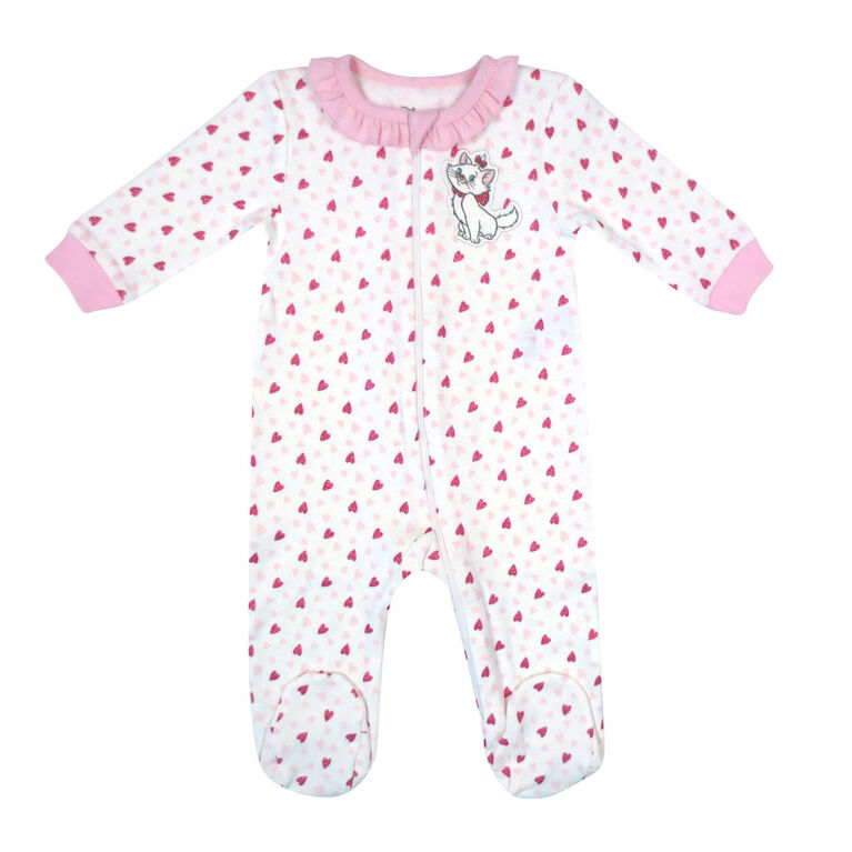 Disney Marie 1-Piece Footed Sleeper - Pink, 6 Months