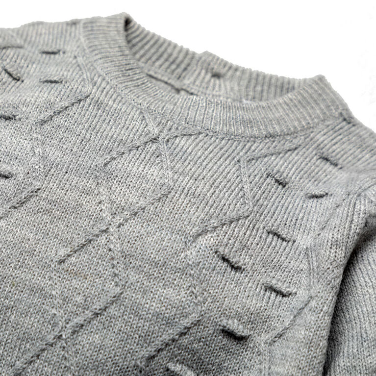 Rock A Bye Baby 3 Piece Grey Knit Cardgian Set 6-9M