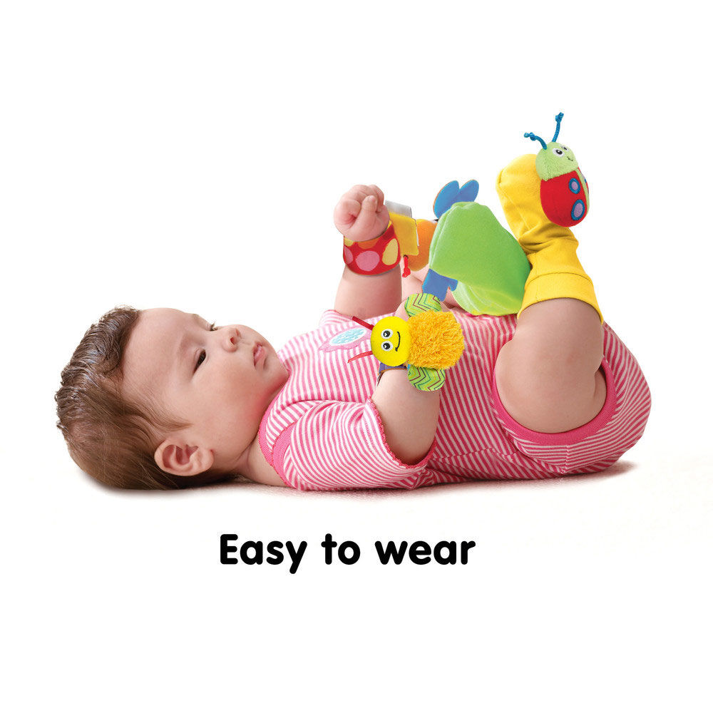 lamaze gardenbug foot finder and wrist rattle