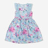 Rococo Shantung Dress Blue 6/12M