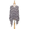 6-en-1 Poncho d'Allaitement par The Peanutshell, Bande de Blanc et Noire Bande