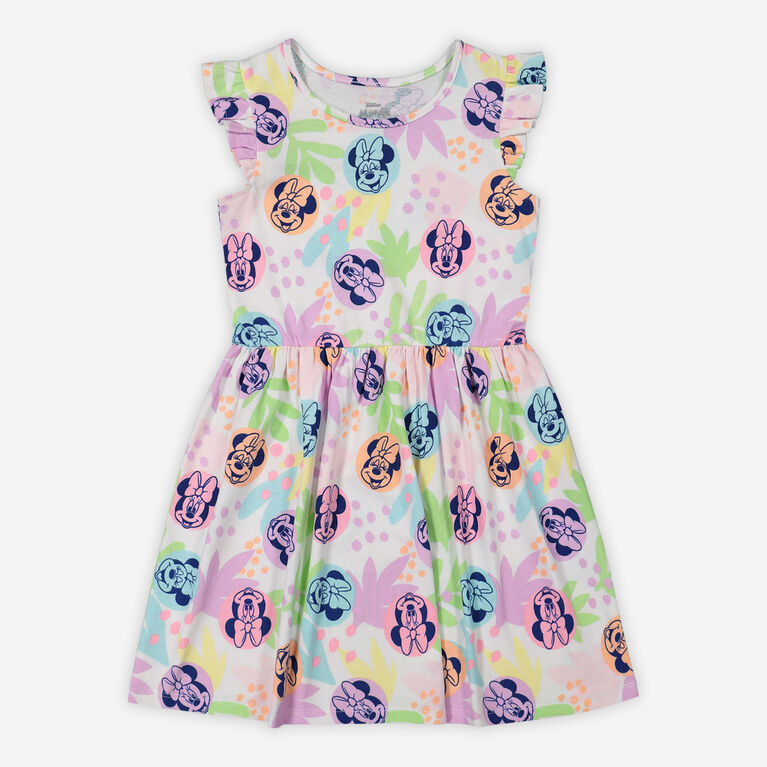 Disney Minnie Mouse Robe Blanc 3/4