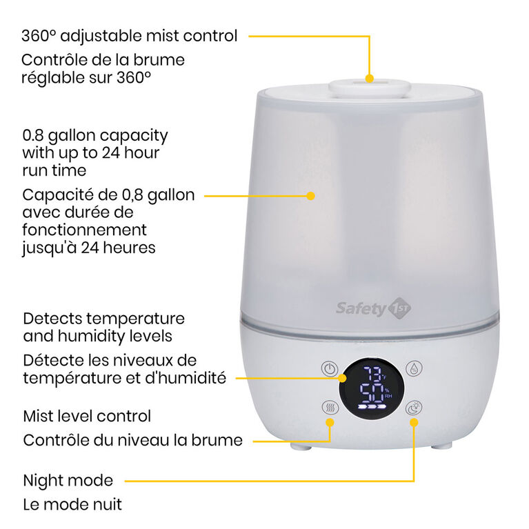 Safety 1st Humid Control Filter Free Humidifier