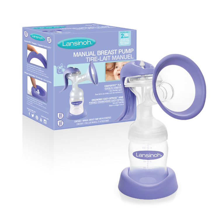 Lansinoh Manual Breast Pump, Purple Babies R Us Canada