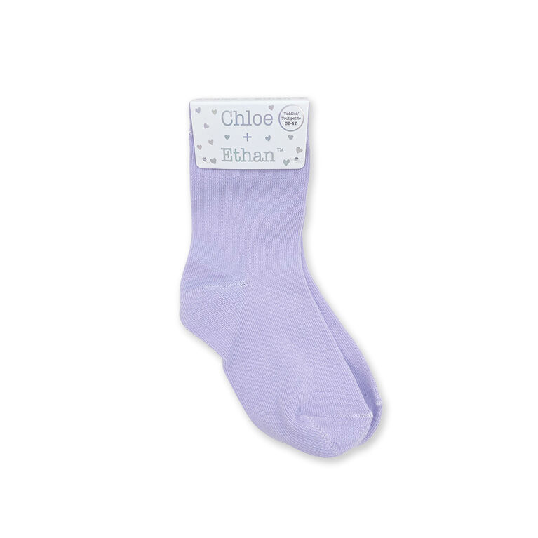 Chloe + Ethan - Toddler Socks, Lavender, 4T-5T