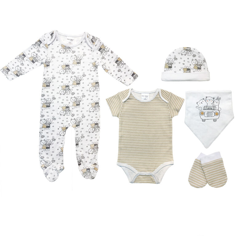 Chloe + Ethan - 5 Piece Layette Set for Baby - 0-3 Months | Babies R Us ...
