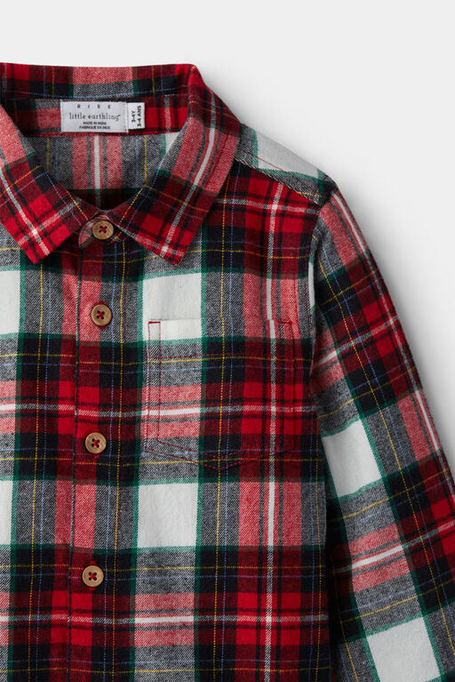 Flannel Shirt Red 2-3Y