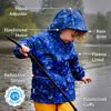 Kids Fleece Lined Rain Jackets | Yellow - 2T (2-3Y)