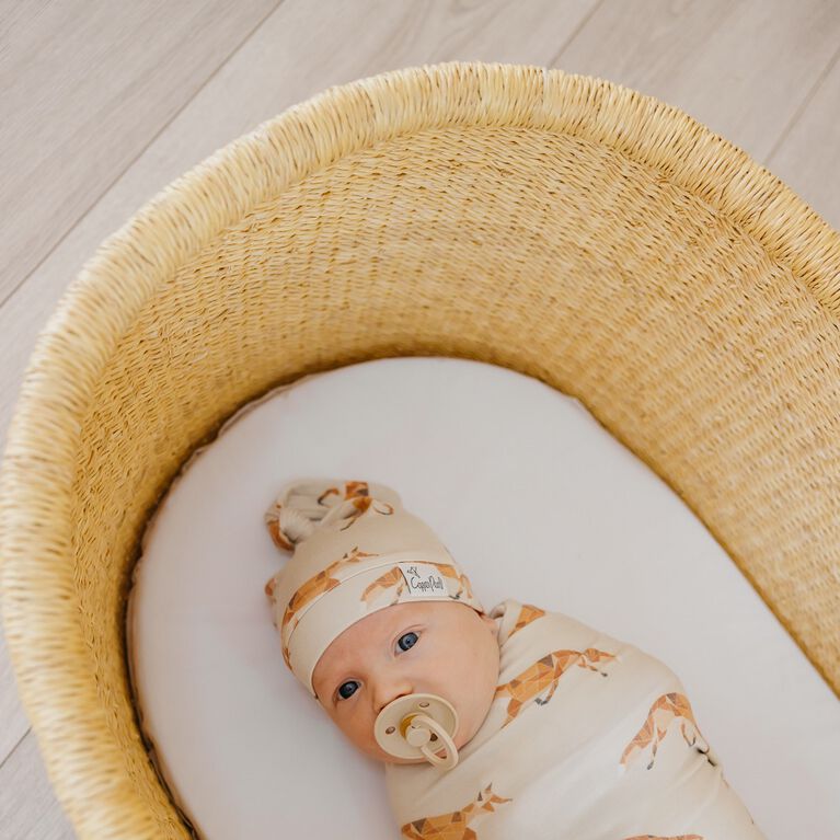 Copper Pearl - Swift Top Knot Hat 0-4 Months