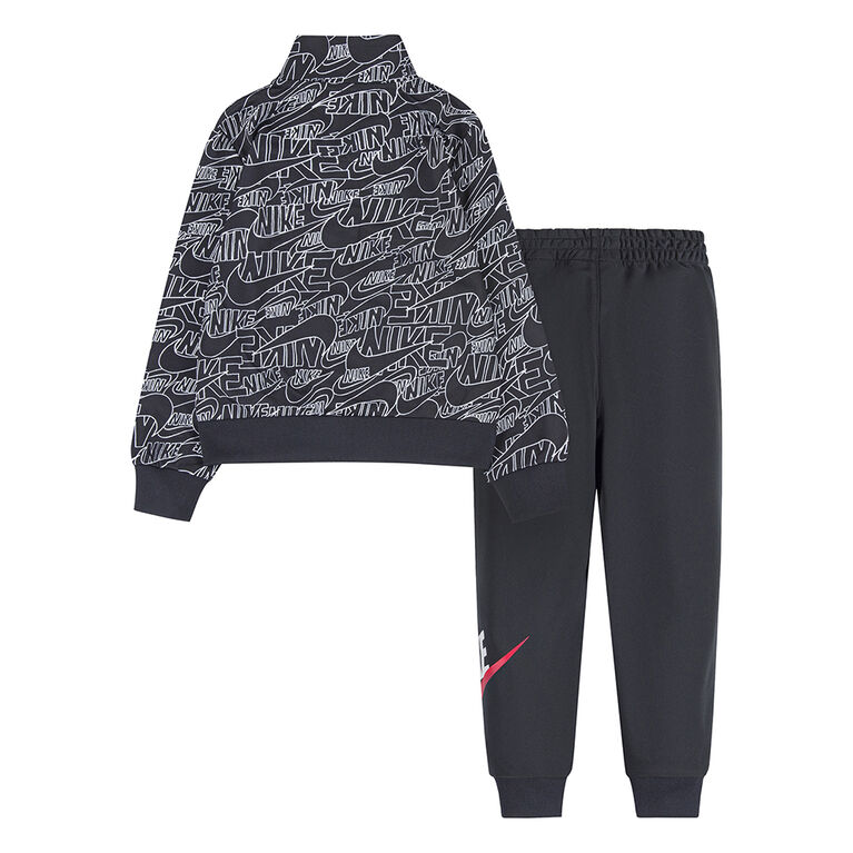 Nike graphic shop tracksuit black