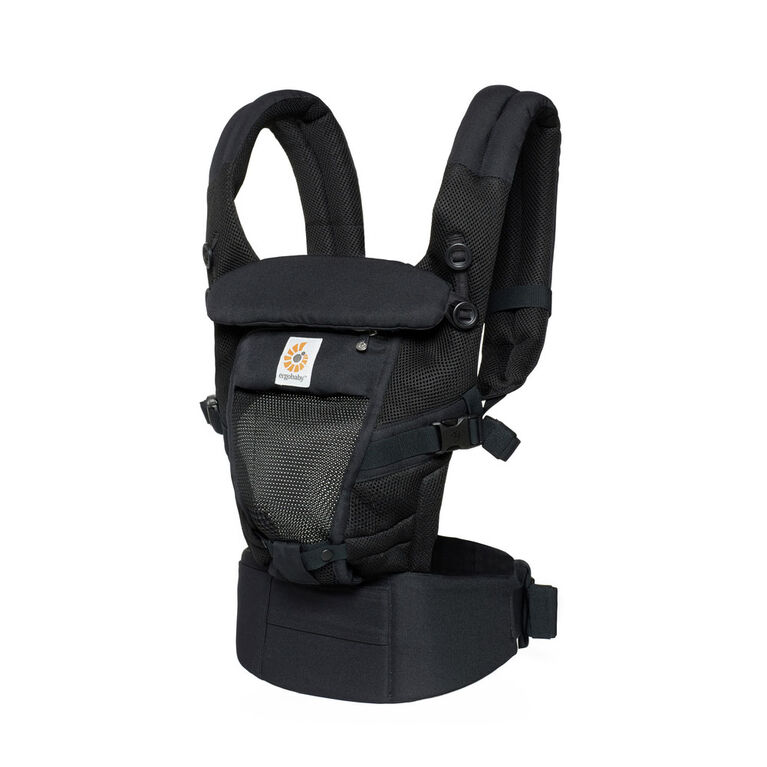 Ergobaby Lightweight and Breathable Cool Air Mesh Adapt Baby Carrier - Onyx Black
