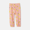 RISE Little Earthling Button Pant Mid Pink Lemon Print