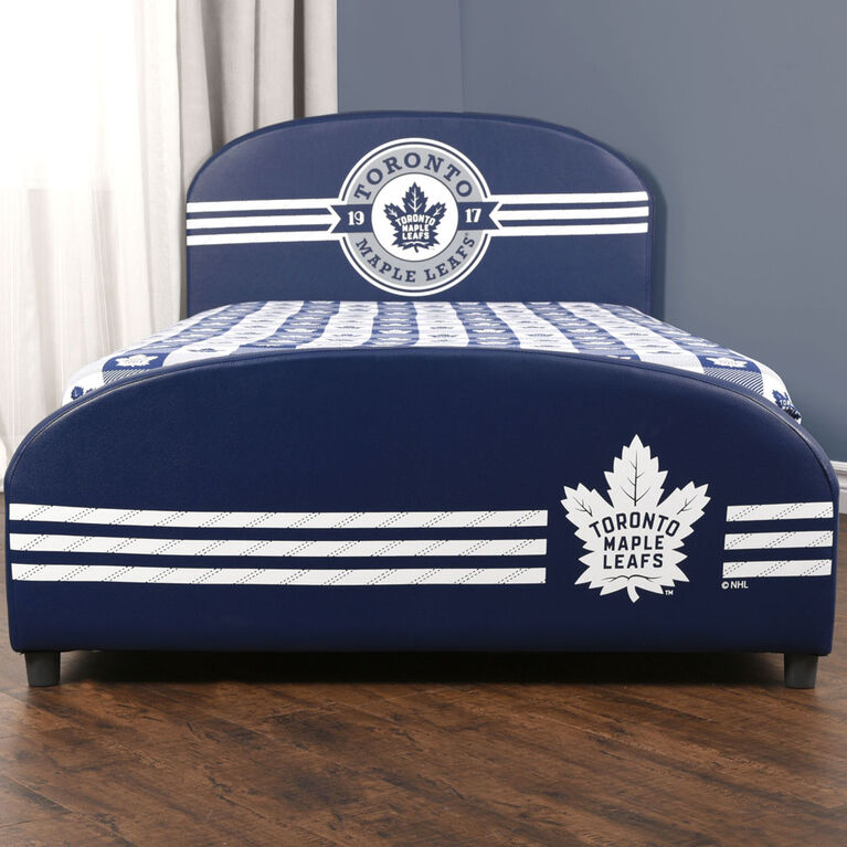 Nemcor Twin NHL Toronto Maple Leafs Upholstered Bed Frame Babies R