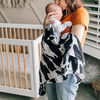 Red Rovr-Organic Cotton Muslin Swaddle Blanket - Moo Cow