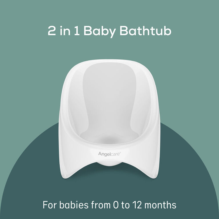 Angelcare 2 in 1 Baby Bathtub - Grey
