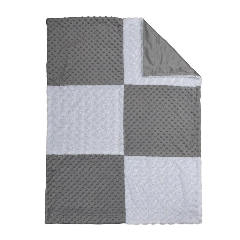 Couverture Pour Bebe En Patchwork Koala Baby - Grise Et Blanche