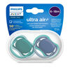 Avent Ultra Air Pacifier  6-18m opal /blue 2pk