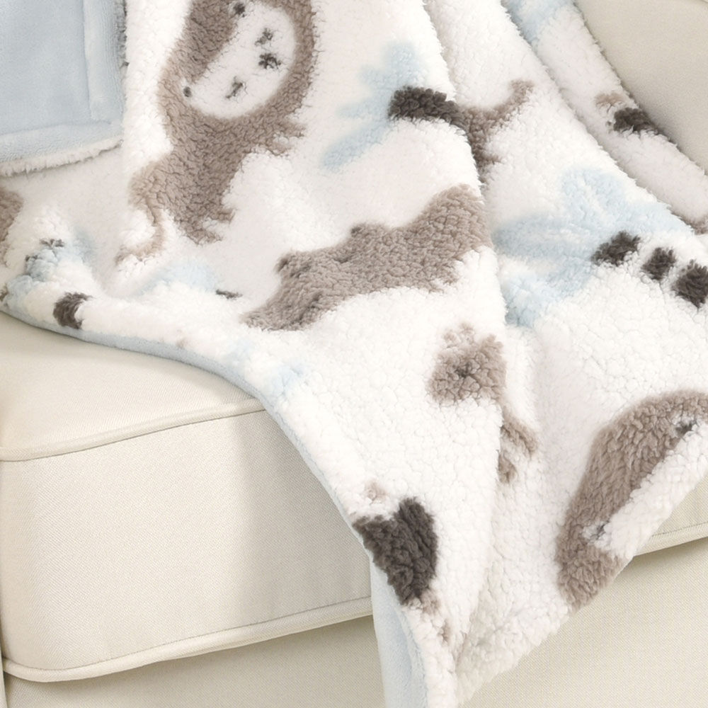 Koala Baby Baby Blanket Blue Printed Jungle Animal