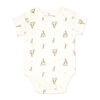 Rock a Bye Baby 5 Piece Ribbed Velour Set: White Giraffe