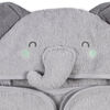 Koala Baby - Serviette à Capuche Tissées Éléphant Gris