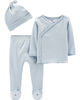 Carter's 3-Piece Take-Me-Home Set - Blue, Newborn