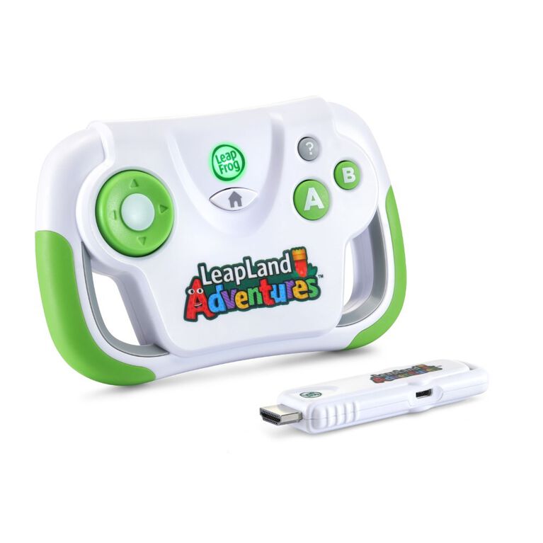 LeapFrog L'aventure LeapLand- Edition anglaise, Jeu vidéo d'apprentissage pour téléviseur, contrôleur sans fil avec clé de jeu HDMI brancher