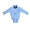 Little Gent Ensemble porte-jarretelles et nœud papillon : bleu 18-24 mois