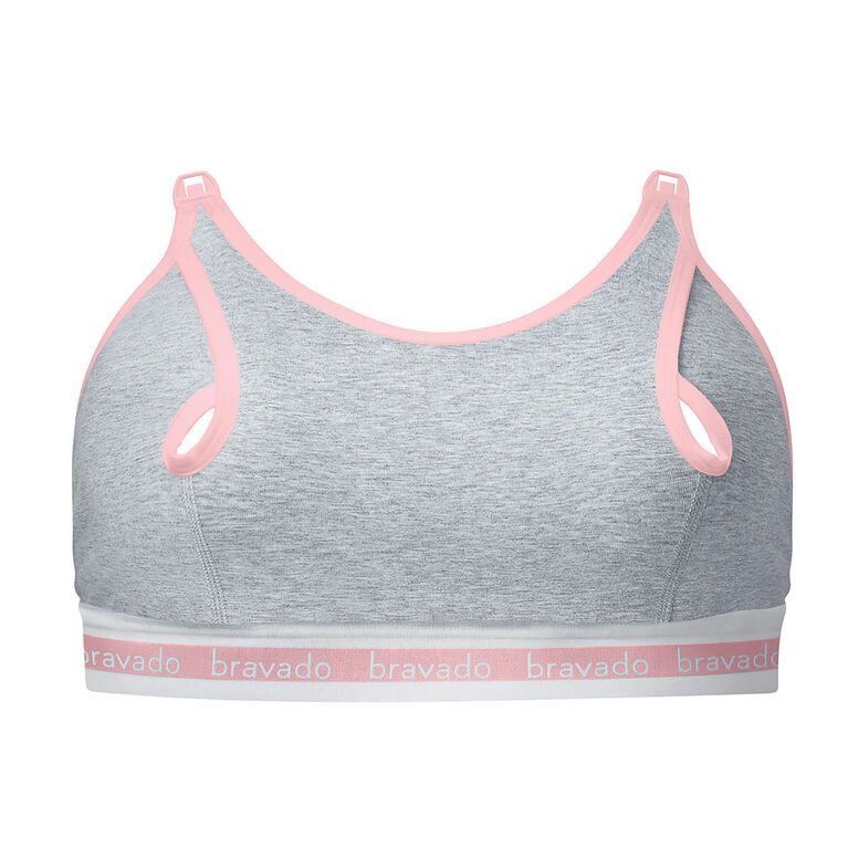 Bravado Designs - Clip and Pump™ Hands-Free Nursing Bra Accessory - Dove Heather, X-Large