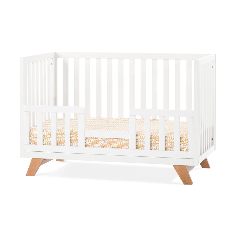Child Craft Forever Eclectic SOHO 4-in-1 Convertible Crib - White/Natural