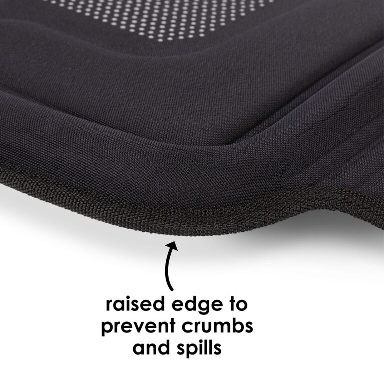 Diono Seat Guard Complete, Full Size Car Seat Protector For Under Child Car Seat, Crash Tested, Raised Edges, Thick Padding & Non Slip Backing For Durable Protection, Black