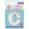 Ballons en forme de lettre en argent 14 " - O
