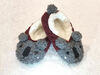 Tickle Toes - Grey & Red Koala Slippers - 0-6 Months