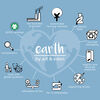 earth by art & eden - Paul 2 Piece Legging Set - Whisper White/Navy Heather, 6 Months