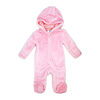 Baby Mode Soild Pink Fleece Pram