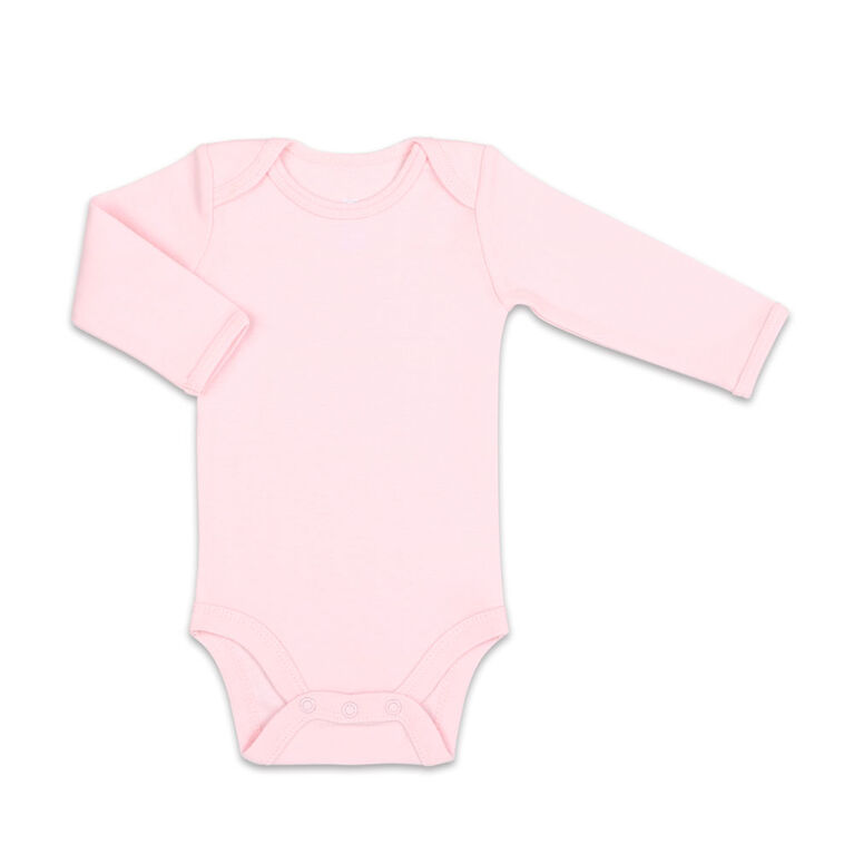 Koala Baby 4Pk Long Sleeve Bodysuit Solid Pink Combo, 0-3 Months