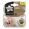Sucette Tommee Tippee MODA 0 à 6 mois paquet de 2, rose - Édition anglaise