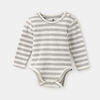 cache-couche à manches longues en coton biologique, 18-24m - gris