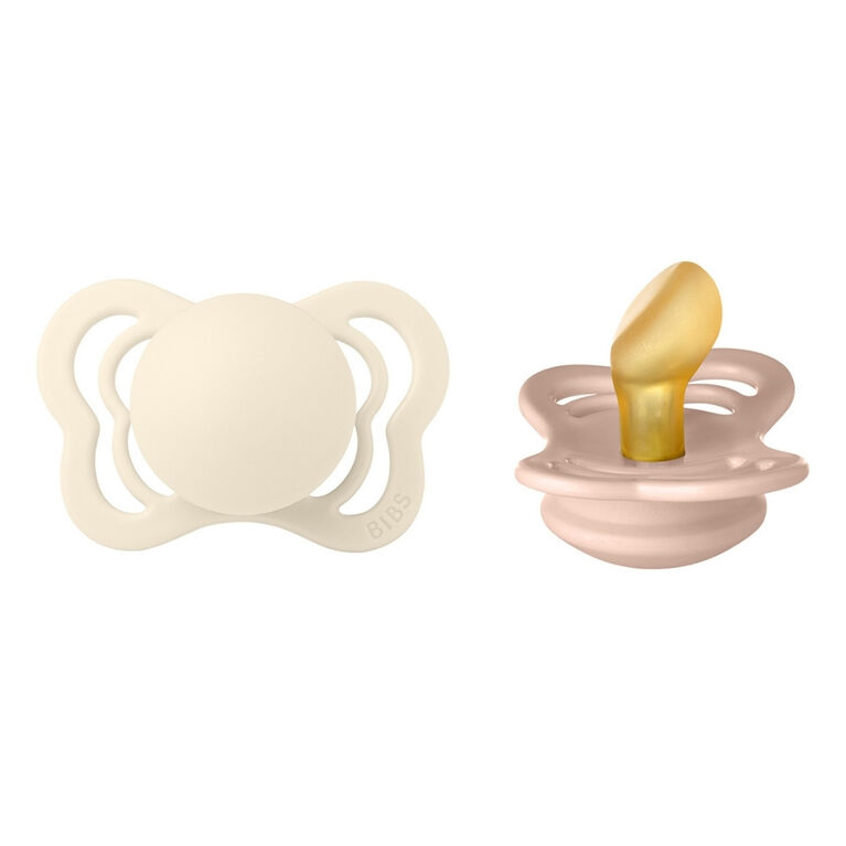 BIBS Couture Latex Ivory/Blush 2Pack Size2