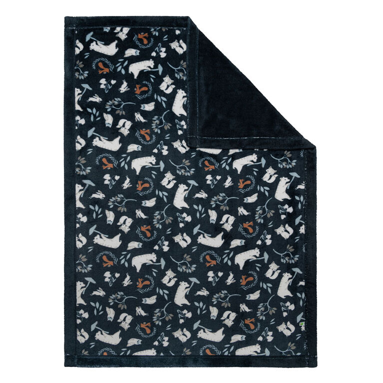 Perlimpinpin Couvertures en peluche For&ecirc;t